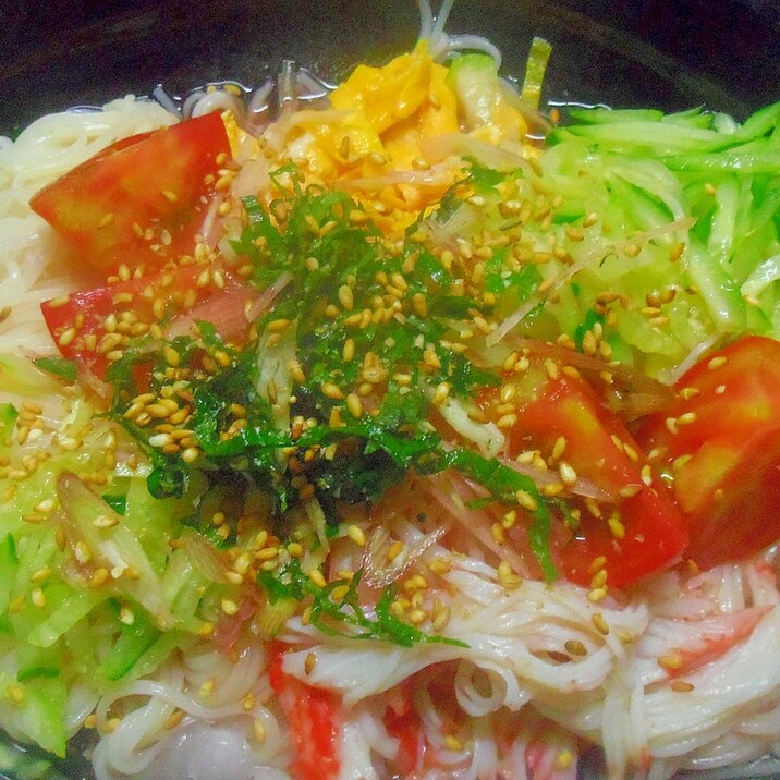 中華風冷やしそうめん